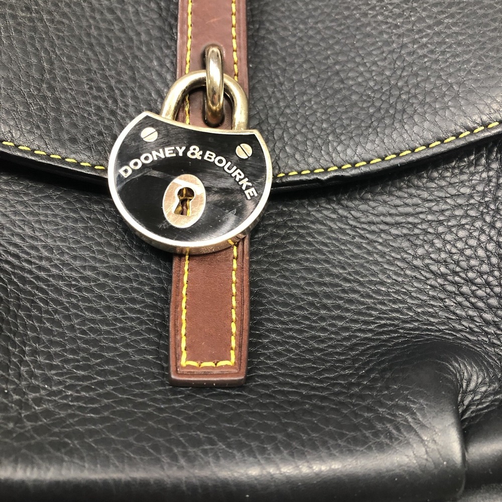 Dooney and Bourke Lock Leather Crossbody Shoulder hand bag Padlock - Picture 3 of 16